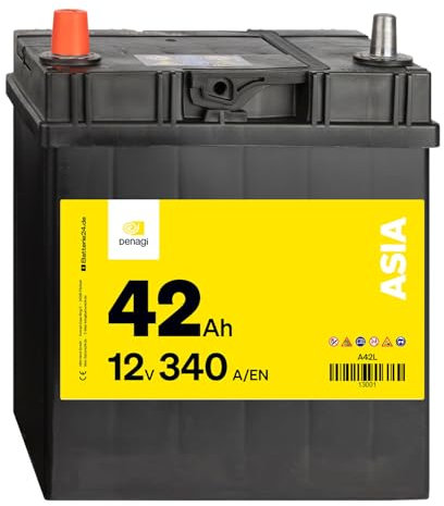 Denagi ASIA Autobatterie A42L 12V 42Ah 340A/EN Starterbatterie