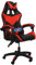 COZYBRITE Gaming Chair Office Desk Computer Chairs Swivel with Massage Headrest Back Support Reclining Ergonomic Design Faux Leather (Black+Red)