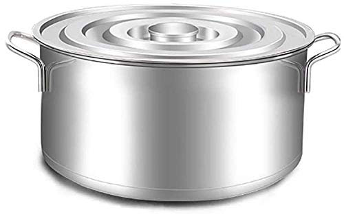 YXUANYZNB Stainless Steel Soup Pot, Household Brewing Pot, Cooking Pot, Large capacity-50 * 28cm(40L)