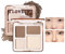 Palette di contouring completo del viso | Palette di illuminanti e contouring con cipria marrone nude | 4 tonalità opache e brillanti | Sfumabile e modulabile | Compatta da viaggio
