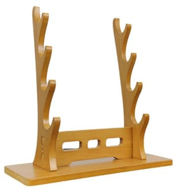 Flötenständer aus Holz, 4 Etagen, Flöten-Schwertständer, mehrere Ebenen und Flöten, Scheide zum Sammeln