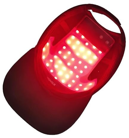 Rotlicht Therapie Kappe für Haarwachstum, Kopfhautpflege Kappe mit 48 LEDs, Haarwuchs Behandlung für dünner werdendes Haar, Haarpflege für Männer & Frauen
