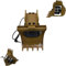 JOYSOG Seau RC pour Huina 1580/1592/1593/1594 Seau de creusement en métal rotatif électrique Accessoires