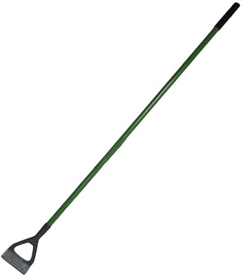 Carbon Steel Dutch Hoe Long Handle Garden Hoe 146cm Steel Handle Landscaping Tool Hardened Blade for Weeding Digging & Cultivating Soil & Lawn Maintenance