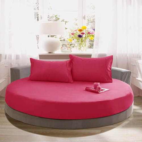HLTQL Rundes Spannbettlaken FüR Sonneninsel Spannbettlaken FüR Boxspringbetten 200x200 Baumwolle Spannbetttuch SpannbetttüCher(#18,230cm)