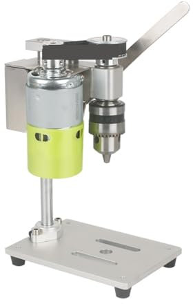 Mini Bench Drill Press Portable Bench Drilling Machine Mini Electric Drill Hand Adjustable Speed High Performance(Group 4)