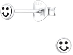 Gesicht Ohrringe 925 Silber