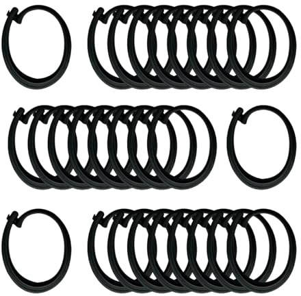 FytStycale Ganci per Tende da Gazebo, Ricambio Universale Nero per Tende da Giardino
