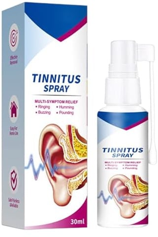 Iouyjiu Spray per il ripristino dell'udito, 30 ml, integratori per orecchie che suonano – Spray detergente delicato per il ripristino dell'udito per adulti, bambini, donne, riduzione del rumore, casa