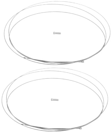 GAROZATION 2pcs Stainless Steel Bike Gear Cable Brake Wire for Mountain Road Bikes High Precision Inner Wire Bicycle Accessories for Commuting and Outdoor Adventures