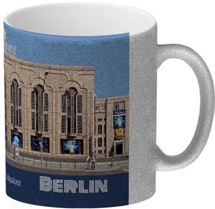 speecheese Glitzer-Kaffeebecher streetline Berlin Friedrichstadtpalast | Tasse
