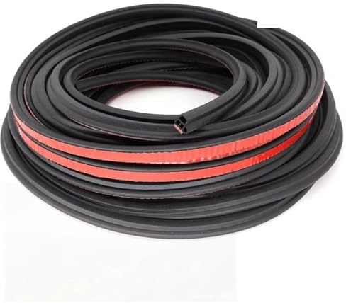 Aokvoh Sellado Puerta Automóvil Pilar para Peugeot 407 408 508 2008 3008 206 207 208 306 307 308 5 Metros Tira De Sellado Puerta Goma Coche Doble Capa Tipo B