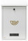 Amig - Buzón de Correo Exterior Modelo 2 - Diseño Elegante y Seguro - Fácil Instalación y Alta Durabilidad - Ideal para DIN A4 - Blanco - 40x25x10 cm - Metal