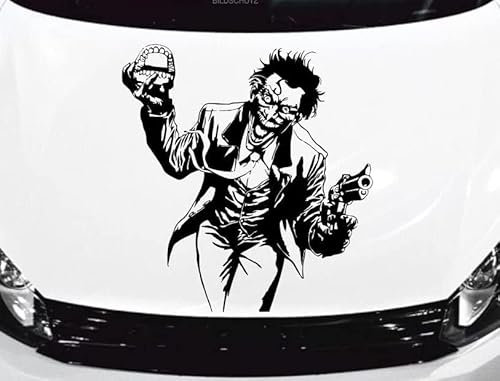myrockshirt Joker 90x60cm Aufkleber,Sticker, Autoaufkleber,Auto,Lack,Scheibe, Tuning, Racing aus Hochleistungsfolie ohne Hintergrund Profi-Qualität viele Farben zur Auswahl Made IN Germany