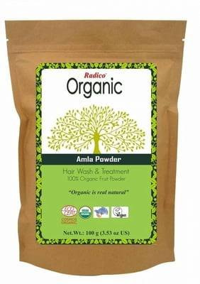 RADICO Amla Bio Pulver Feuchtigkeitsspendende Haarmaske 100 g
