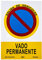Normaluz NM RD40048 - Señal Vado Permanente PVC Glasspack 0.7 mm 21 x 30 cm, Rojo