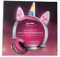 LED Light Up Unicorn Headphones Pink