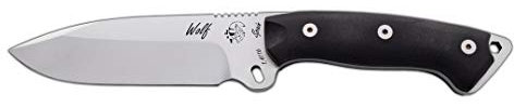 J&V Adventure Knives JV Cuchillo Wolf G10 CNC Funda KYDEX para Caza, Pesca, Supervivencia y Bushcraft Realizado en Albacete + Portabotellas de regalo