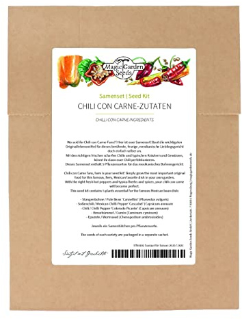 Chili con Carne - Samenset mit 5 Zutaten für das berühmte mexikanische Bohnengericht