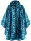 ANYOO Wasserdicht Radfahren Regen Poncho Portable Leichte Regenjacke Mit Kapuze Fahrrad Fahrrad Compact Regen Cape Wiederverwendbare Unisex für Backpacking Camping Outdoors,Blaue Blume,Einheitsgröße