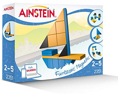 AINSTEIN 2351 - Faszinierende Hafenwelt, das Kreativspielzeug für Vorschulkinder, einzigartige Magnetbausteine