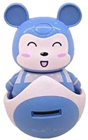 Little Pig Sparschwein mit Lichtern, Musik, niedlich, Cartoon-Sparschwein, Mimi-Stern, Blau