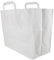 Enpack - 250 Papiertüten weiß mit Henkel - Geschenktüten für kleine Geschenke 32+16x26 cm - Papiertragetaschen aus Kraftpapier 80gr - Braune Papiertüten - Papier Geschenktaschen zum befüllen
