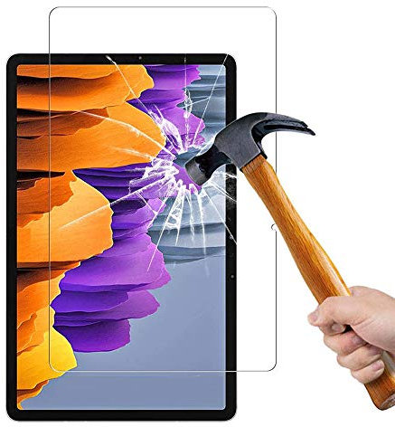 Galaxy Tab S7 Plus Screen Protector, Screen Protector For Samsung Galaxy Tab S7 Plus 12.4 Inch, (SM-T970/975/976) 9H Hardness Bubble-Free Anti-Scratch Tempered Glass with S Pen Compatible