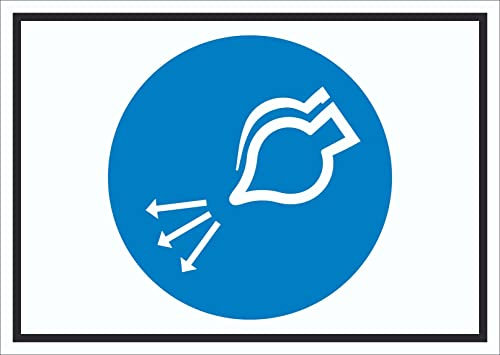 HB-Druck Luftversorgung einschalten beim Aussetzvorgang Symbol Schild A6 (105x148mm)