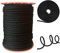 Kacperek - Seil 10mm - Schnur Reißfest - Starke Leine aus Polypropylen, Schwarz - für Segelsport, Garten, Haushalt, LKW - Als Wäscheleine geeignet - 50m