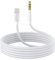 Cable de audio Lightning a 3,5 mm compatible con iPhone 14/13/12/11/XR/XS/X/8/7/6 Plus/SE 2 (blanco)