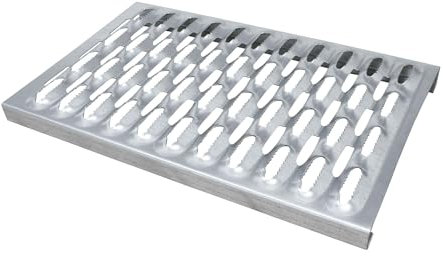 DAPRONA Laufrost für Schornsteinfeger, verzinkt Silber 40cm, Robustes Gitterrost, Nutzbar als Fluchtweg