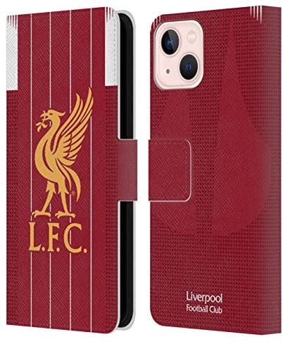 Head Case Designs Officially Licensed Liverpool Football Club Home 2019/20 Kit Leather Book Wallet Case Cover Compatible With Apple iPhone 13