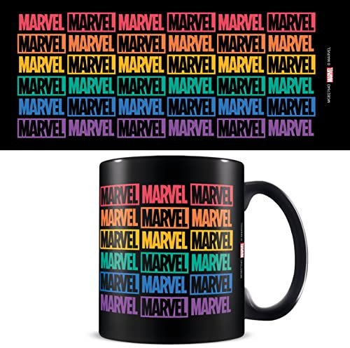 Pyramid International Marvel Mug in Presentation Gift Box (Pride Logo Design) 11oz Ceramic Coffee Mug, Marvel Gifts for Men and Marvel Gifts for Women - Official Merchandise
