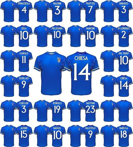 Generico Maglia Italia Azzurri Personalizzata 2023 2024 Replica Ufficiale Barella Chiesa Frattesi Baggio Gnonto Adulto Ragazzo Bambino