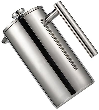 BESTonZON Filtration Teekannensieb 1000ml Kaffeemaschine Topf Hitzebeständig Modedesign Leicht Zu Reinigen für Die Familie