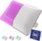 SLEEP COMFY Luxus Lavandel Aromatherapie Kissen mit Bezug Visco Memory Foam Kissen Ergonomisches, Orthopädisches Nackenkissen, Kopfkissen Schlafkissen für Rückenschläfer, Bauchschläfer, Seitenschläfer