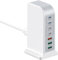 usb ladegerät mehrfach 180W, 7 Port Adapter Mit [4 USB-C+ 3 USB-A], USB-c ladestation Schnellladegerät,usb charger multiport für MacBook Pro/iPad, iPhone 15 14 13 12 Pro Max, Samsung S25 Ultra, Google