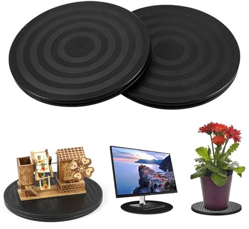 Plateau tournant universel de 20 cm - Plateau tournant rond à 360 ° - Plate-forme rotative à 360 degrés - Plate-forme rotative polyvalente avec roulements à billes en acier pour gâteaux, ordinateurs