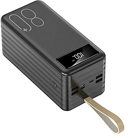 Power Bank Large Capacity Power Bank/80000 Mah Outdoor Power Bank/Phone Battery Power Bank Usb Portable Charger Power Banks/Usb C Power Bank,Black,80000Mah