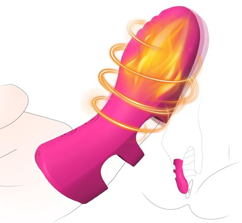 Fingerüberzieher Vibrator Sex Spielzeug für die Frau Extrem, Sex Toys mit 10 Modis und Heizfunktion Vibratorensets für Frauen klitoris G-Punkt Nippel, Mini Vibration für Frauen Sexspielzeug für Paare
