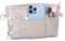 ZOLGINAH Taschen Organizer,Handtaschen Organizer für Longchamp,Taschenorganizer Nylon mit Schlüsselbund und Reißverschluss Wasserdicht Multi-taschen Innentaschen (Grau XS)
