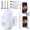 VITCOCO Otoscopio di Set Famiglia, Pulizia Orecchie con Fotocamera Flessibile da 10 MP e Luce UVC, Ultra Sottile da 3,1 mm, Contagocce Visivo, Pinzette per la Pulisci Orecchie, per Adulti/Bambini