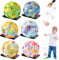 TZQFROCE Jump Ball mit Bandagierung 6 Stück Dino Jump Ball Stress Ball Sprünge Gummiball für Kinder Geeignet für Innen und Außen
