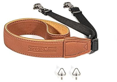 worahroe Lanyard für DJI RC/RC 2/RC Pro/RC Plus Controller Verstellbarer PU Gurt für DJI Mini 3/Mini 3 Pro/Mini 4 Pro/Air 3/Air 2S/Mavic 3 Remote Controller Zubehör (braun)