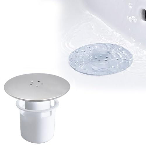 Trsnzul Duschabfluss Abdeckung 1 Satz Duschablauf-Deckel Duschabflussabdeckung Abflussdeckel Dusche 90 mm/115 mm Duschablaufabdeckung Abdeckhaube mit Haarfänger Geeignet für Ablaufgarnitur