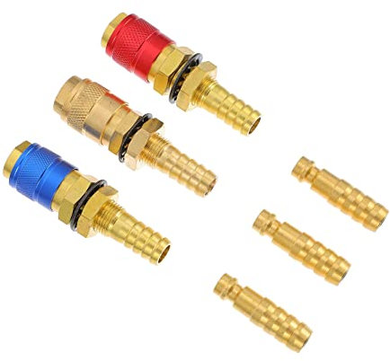 FONDOTIN 10-mm-schnellverbinder-armaturensatz Mit Gasadapter Schweißzubehörsatz Reinigen