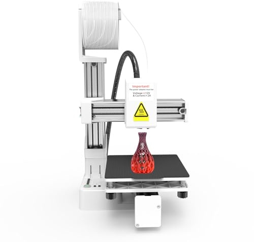 Tomvorks EasyThreed K10 Mini Imprimante 3D pour Enfants Débutants 100x100x100mm Machine D' pour L'éducation Domestique (Prise UE)