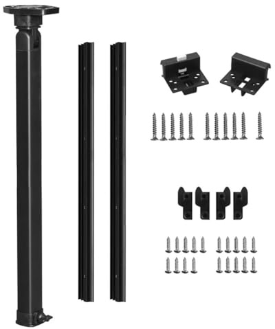 FUANA Klappbare Teleskopbeine, 53,3–91,4 cm, höhenverstellbar, Wohnmobil-Tischbein, Tischstütze für Wohnmobil, Anhänger, Boot