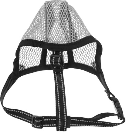 MUELODSIC Hundemaulkorb für Große Hunde Verstellbarer Weicher Netzmaulkorb aus Atmungsaktivem Stoff Anti Beißschutz für Spaziergänge und Tierarztbesuche